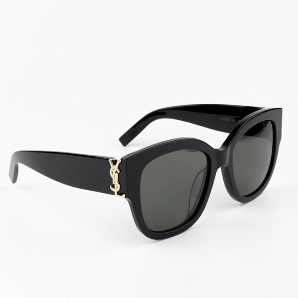 NEW Saint Laurent  SLM95/F 001 Black Grey Oversized Cat Eye Women Sunglasses main image 10